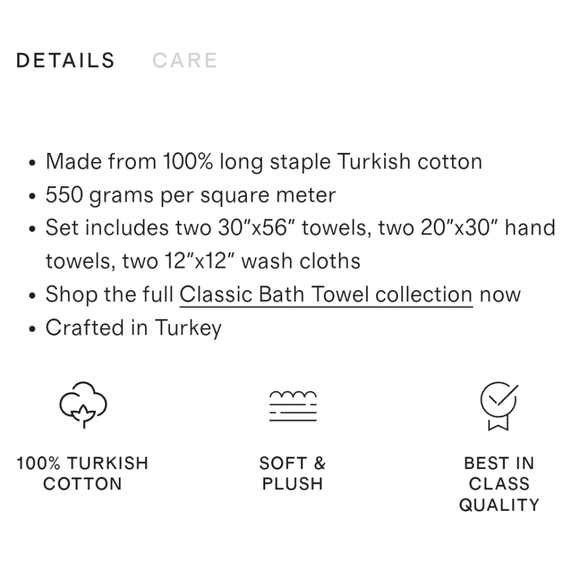 NWOT! Quince Turkish Classic Silver Bath Towel Bundle! (22) - Picture 6 of 11